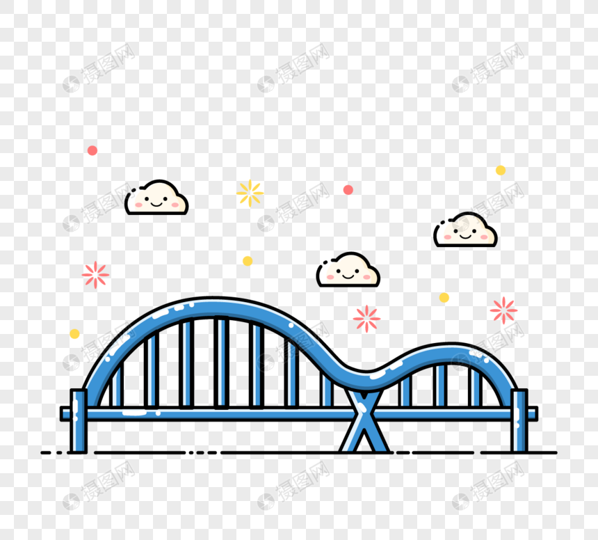 矢量扁平化mbe风格台湾特色建筑台北新月大桥元素素材下载 正版素材 摄图网 矢量扁平化mbe风格台湾特色建筑台北新月大桥元素素材下载 正版素材 摄图网