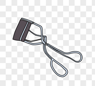 手绘化妆品睫毛夹元素素材图片素材