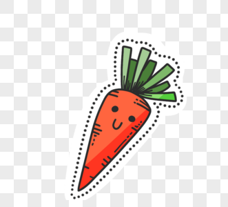 蔬菜水果和蔬菜卡通胡萝卜图片