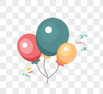 矢量生日快乐气球高清图片