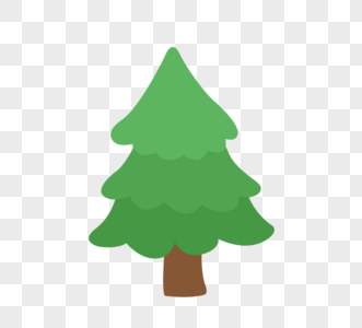 可爱万圣树平安树卡通可爱矢量元素素材