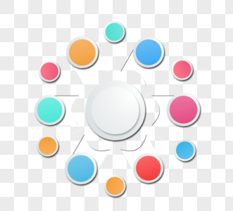 商务信息扩散图表图片素材