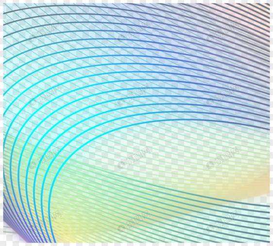 彩虹光晕波纹渐变元素图片