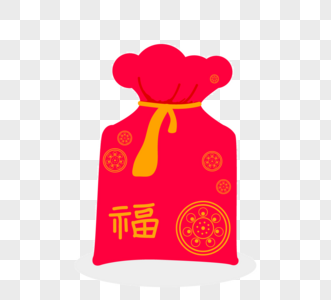 韩国传统商品红色福袋图片