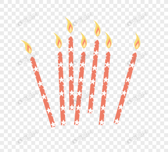 生日蜡烛卡通蜡烛元素图片