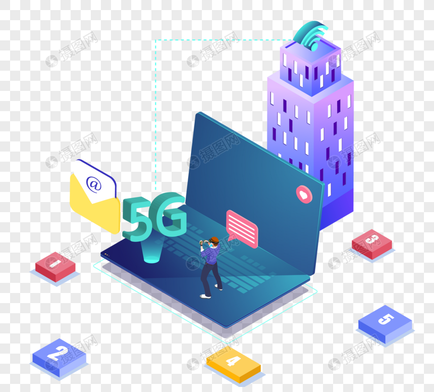 卡通5G全球化技术现场图片