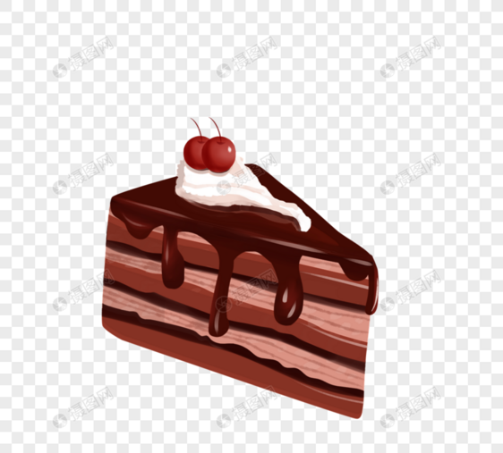 樱桃奶油黑森林蛋糕图片