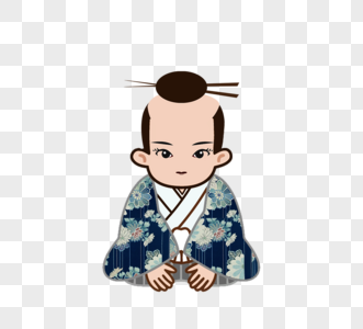 日式男性传统服饰和服卡通人物图片