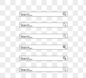 简约风格网页搜索框ui元素图片