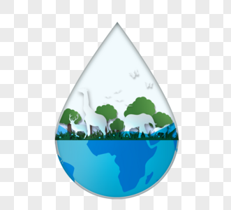 世界水日节日水元素图片
