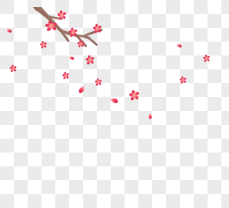 传统新年梅花矢量图图片