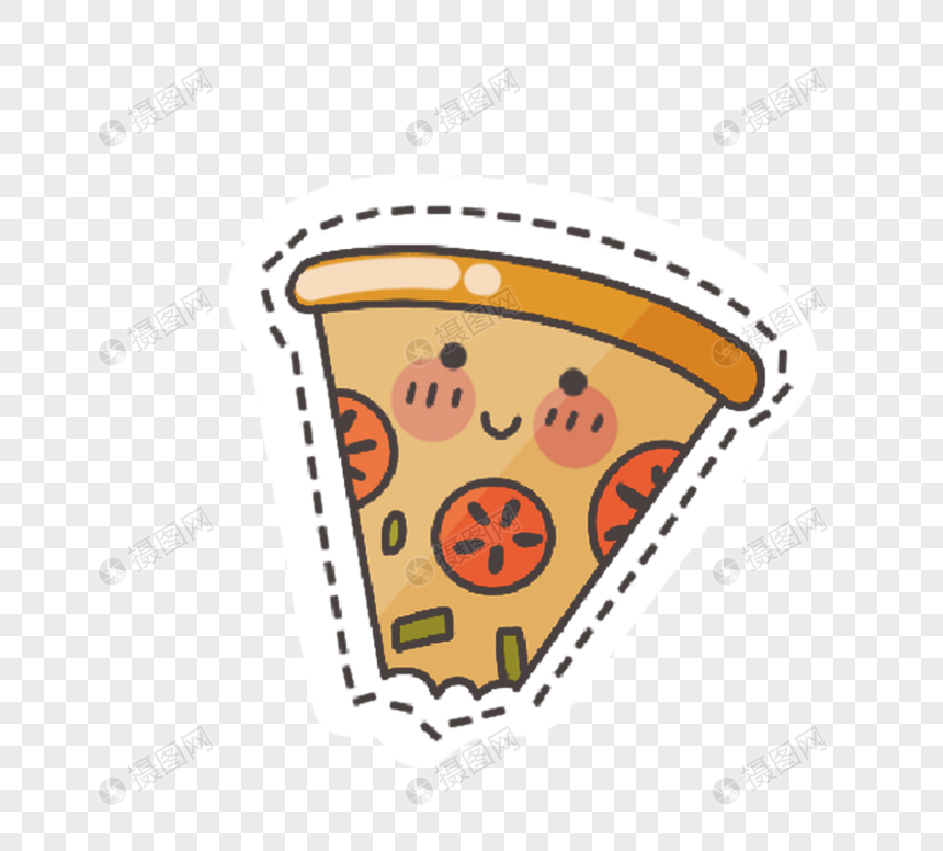 快餐可爱卡通食物披萨图片