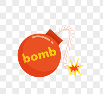 炸弹对话框爆炸聊天气泡图片