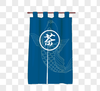日式帘子传统门帘简约窗帘高清图片
