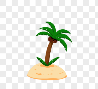 海滩棕榈树图片