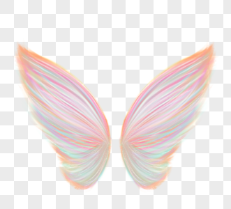 彩色梦幻美丽翅膀图片素材