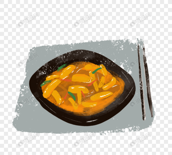 彩色手绘食物图图片