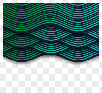 绿色清晰曲线波节奏图片