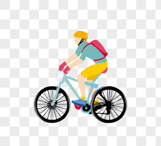 骑自行车人物图片素材