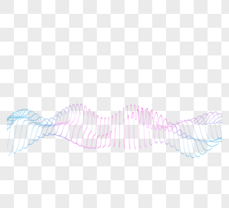 科技渐变波纹抽象起伏线条图片