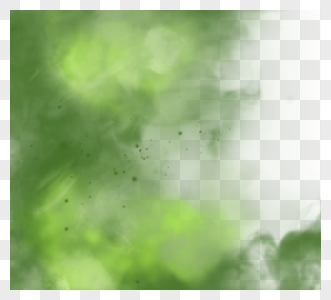 颗粒风格绿色团雾图片