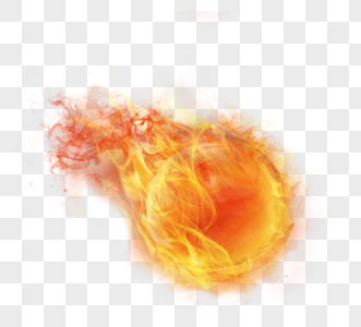 创意燃烧着着火运动球体高清图片