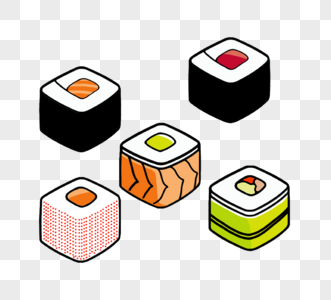 日本寿司元素图片