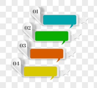 创意彩色商务风格信息图表图片