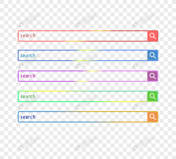 网页搜索框ui元素图片