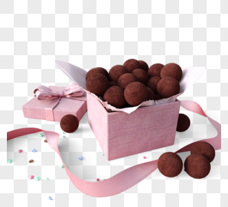 情人节巧克力球礼品盒图片