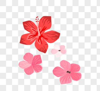 创意立体粉色花朵图片