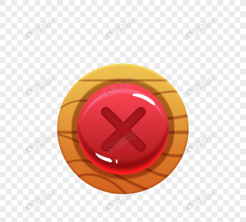游戏按钮关闭图标卡通