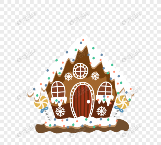 圆顶冰屋圣诞节糖果屋巧克力饼干小屋图片