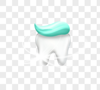 蓝色牙膏牙齿健康护理图片