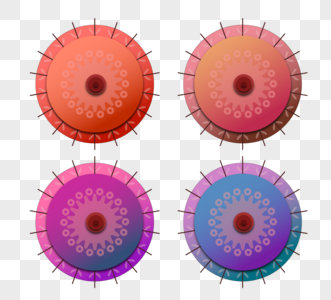 矢量彩色日式和伞油纸伞素材图片