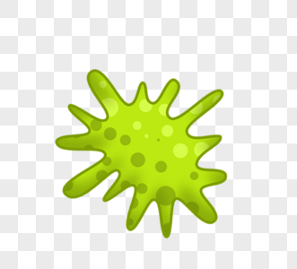 绿色史莱姆病毒病菌图片