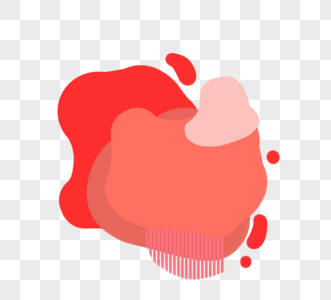 创意抽象珊瑚色渐变元素图片素材