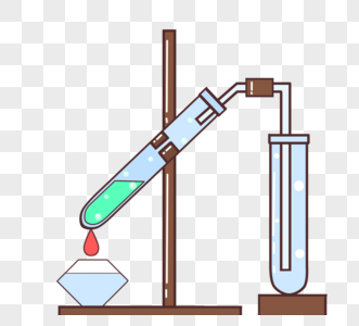 简约学校生物实验元素图片