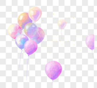 生日装饰小金星气球高清图片