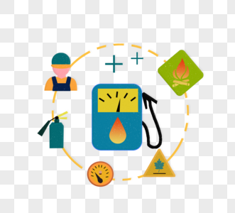 卡通手绘石油信息图片