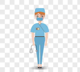 女护士医生平蓝色图像高清图片