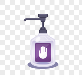 紫色洗漱用品洗手液清洁图片