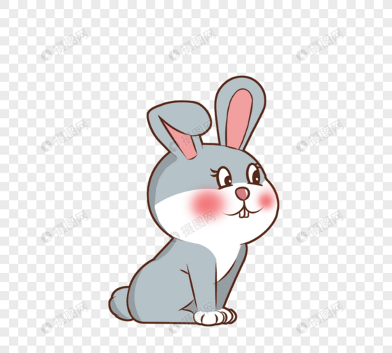 手绘可爱兔子图片