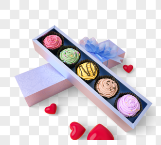 矩形彩色巧克力礼品盒图片