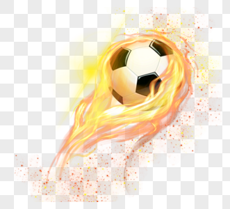火焰运动足球高清图片