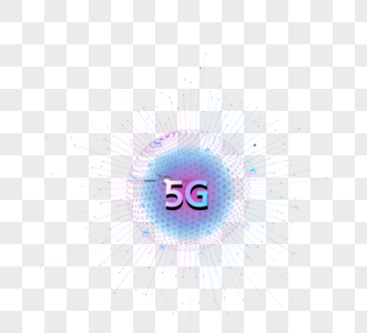 球形线条彩色渐变5G数据网络图片