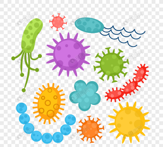细菌病毒微生物冠状病毒感染插图图片