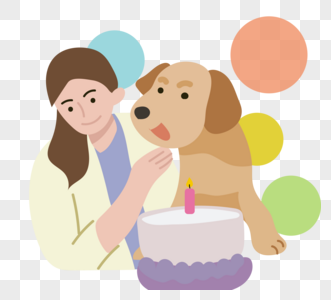 宠物收养和狗庆祝活动插图图片