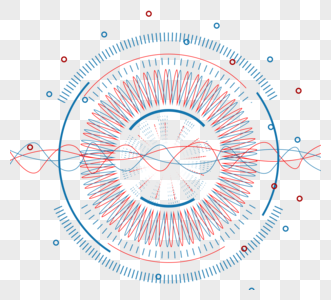 科技蓝色大数据波纹图片