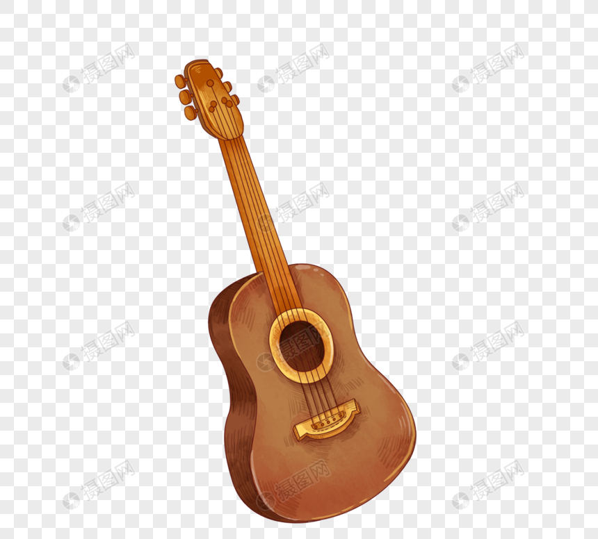 扁平化吉他乐器木吉他图片